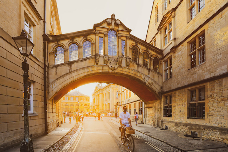 Hertford Bridge, popularly known as the Bridge of Sighs in Oxford